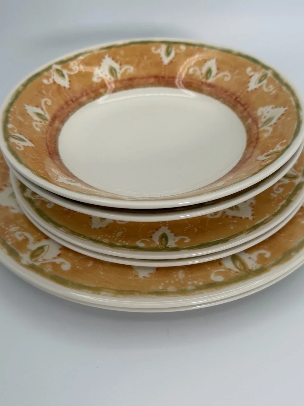 Pier 1 Moroccan Earthenware Dinnerware Set for 2 England 6 Pc Plates Bowls